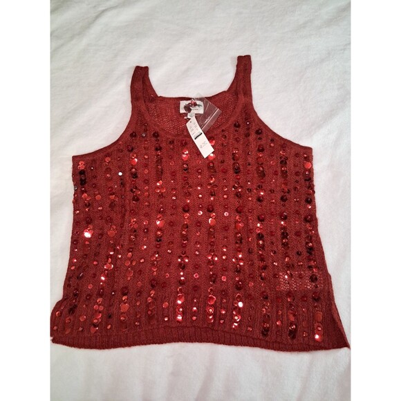 J. Crew Collection Embellished Pointelle Sweater Tank Alpaca CE698 Size M NWT - Picture 2 of 8